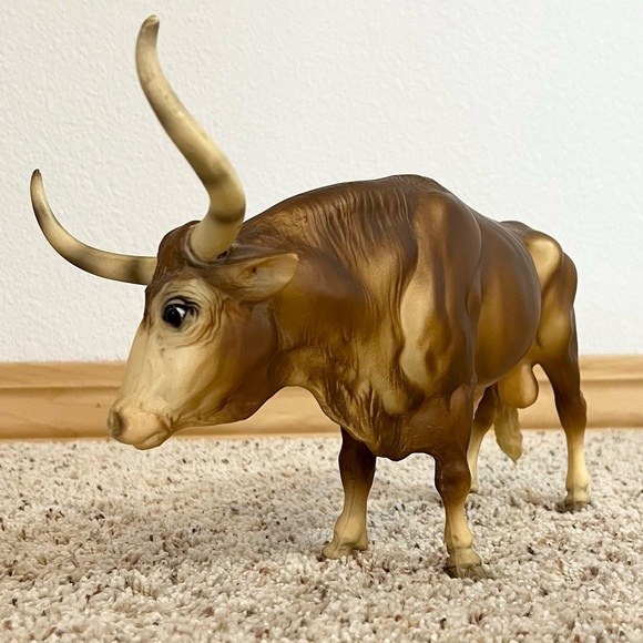 Vintage, Texas longhorn Breyer bull. 1960s - Picture 1 of 8